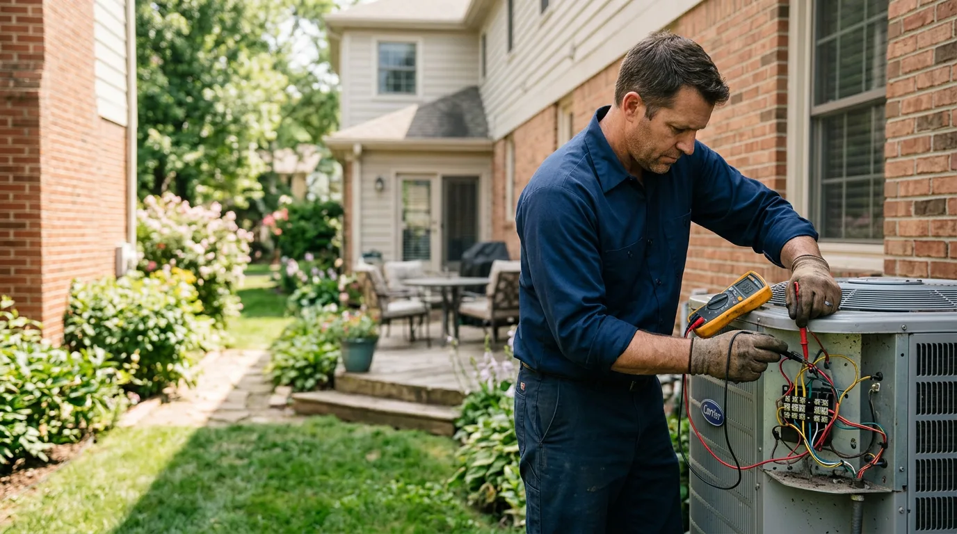 HVAC technician working near Green Springs, OH